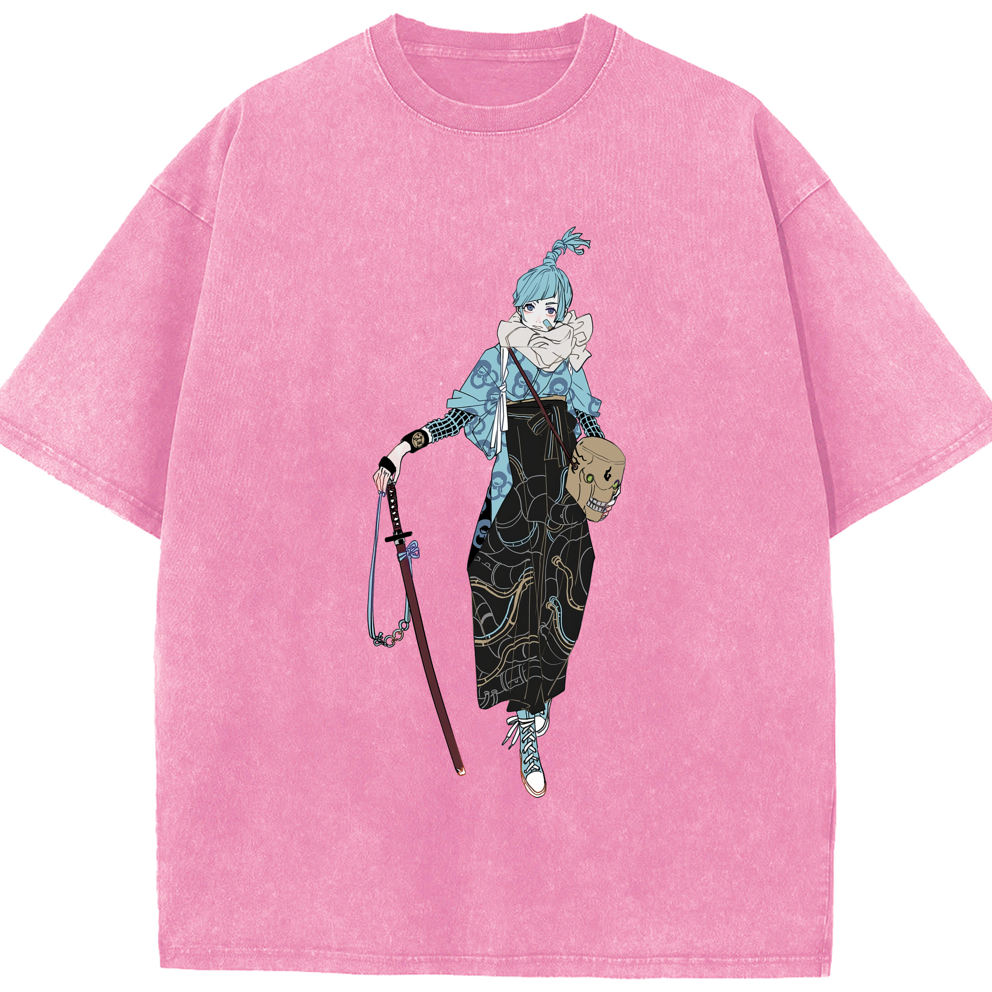 （画像用） 呪術廻戦 Jujutsu Kaisen 綿100% ヴィンテージ風 半袖Tシャツ（フロントプリント）